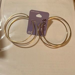 New Pack of 2 Sets Hoops Earring H&M